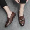 Мужские мокасины в уличном стиле, классические, формальные, деловые, свадебные, выпускные, блейзеры, смокинги, вечерние, кисточки, обувь больших размеров