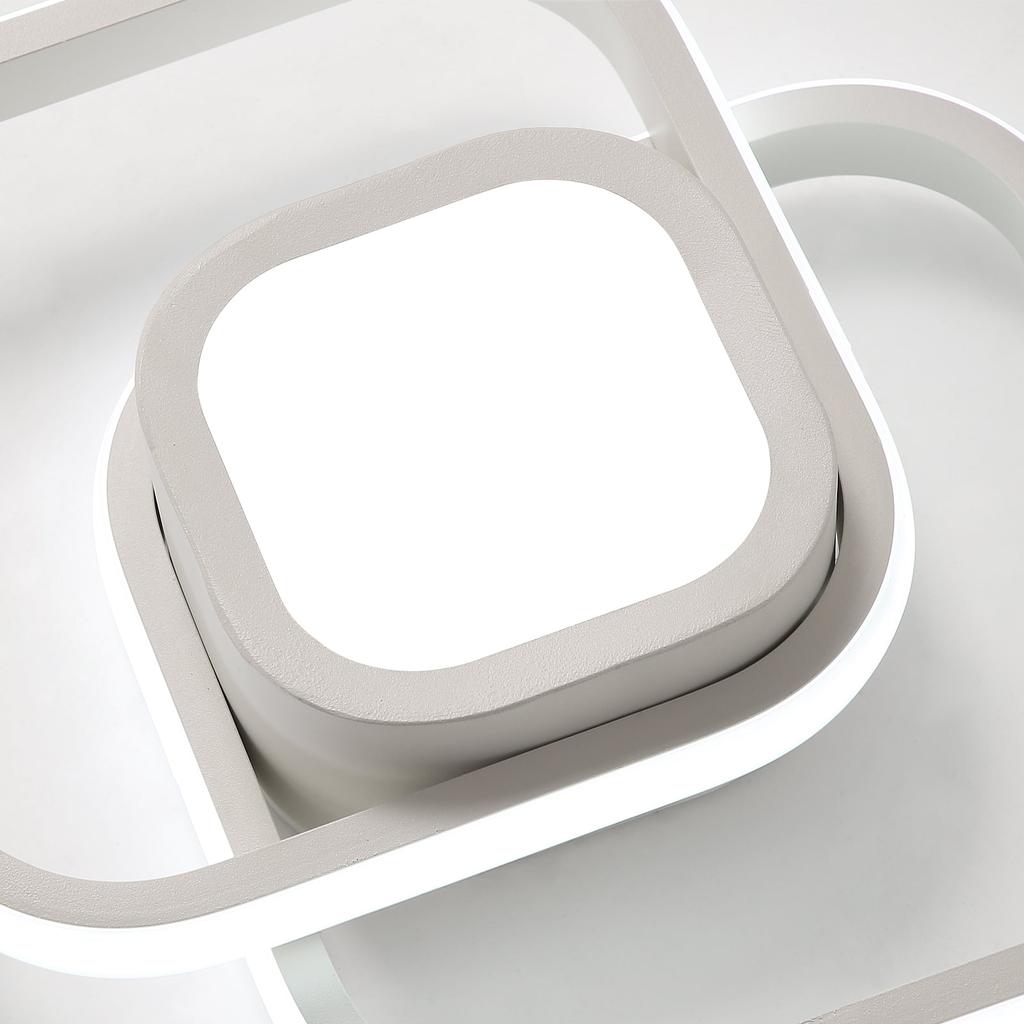 Светодиодный потолочный светильник 32 Вт Современный потолочный светильник Холодный белый квадрат 6000 К Свет для балкона, спальни, прихожей