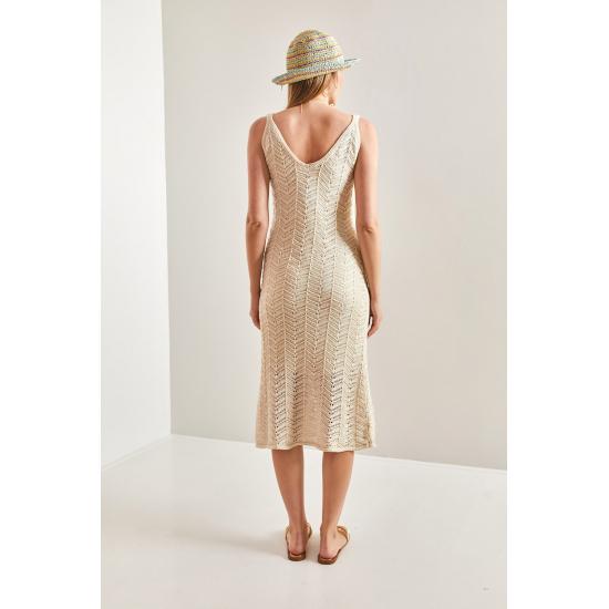 Women's Strap Openwork Summer Knitwear Dress