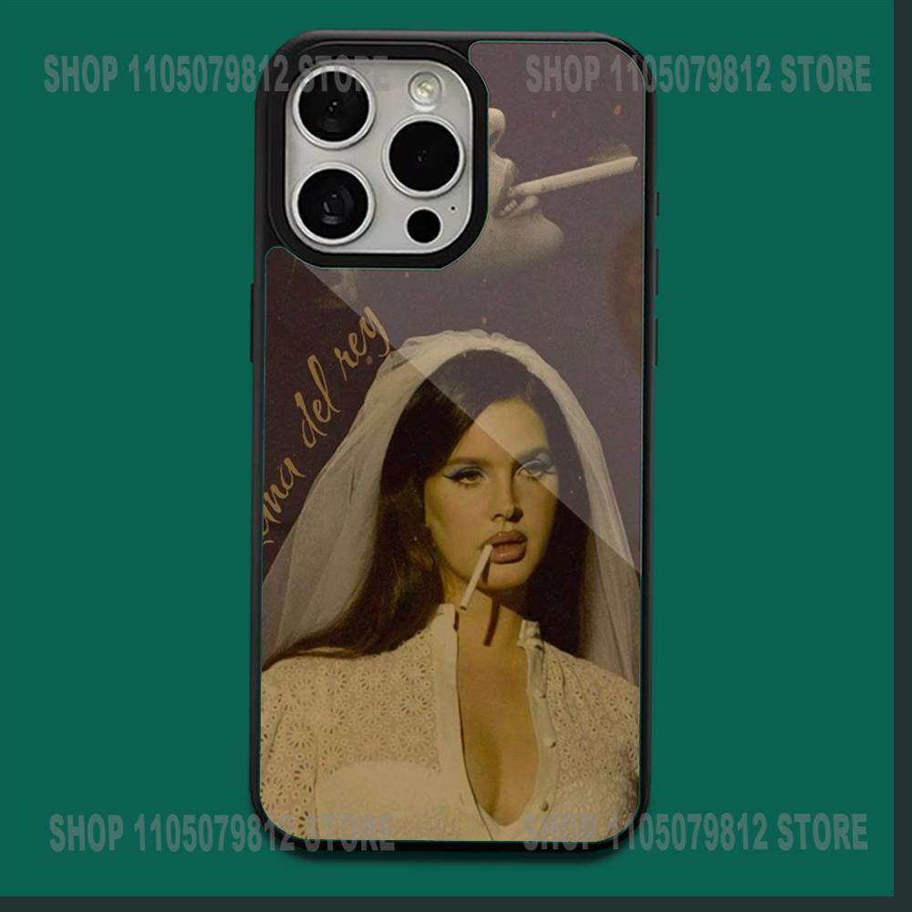 Чехол для телефона с изображением певицы L-Lana D-Del Rey для iPhone17,16,15,14,13,12,11,Plus,Pro,Max,Mini Мягкий Магнитный Беспроводная Зарядка MagSafe