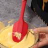 Red Silicone Spatula Set Rubber Scraper 10-Piece Kitchen Baking Utensils for Cooking Stirring Suitable for Non-stick Pans