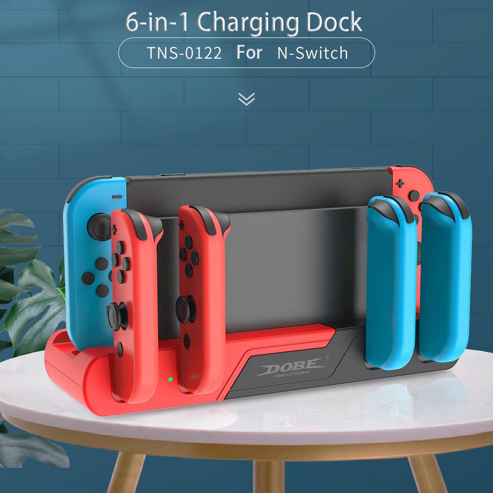 Зарядная база с переключателем OLED, джойкон, левая и правая маленькая ручка, зарядное устройство, зарядное устройство с ручкой NS, зарядное устройство