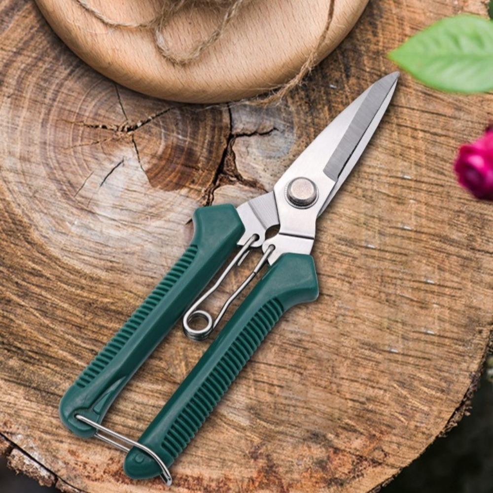 Stainless Steel Straight Head Pruning Shears 190mm Bonsai Scissors Trimming Tools  Plant Trimming