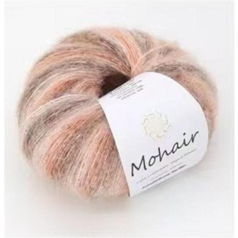 Цветной градиентный мохер 25 г ручная работа своими руками тканая готовая к носке шарф шапка шерстяная пряжа лидер окрашенная мохеровая пряжа