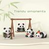 500PCS Creative Cute Mini Panda Building Blocks Micro Bricks Assemble Decoration Toy With Box Birthday Gift for Boys and Girls