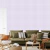 Geometric Diamonds Wallpaper White and Lavender for Living Room and Bedroom 50x1000