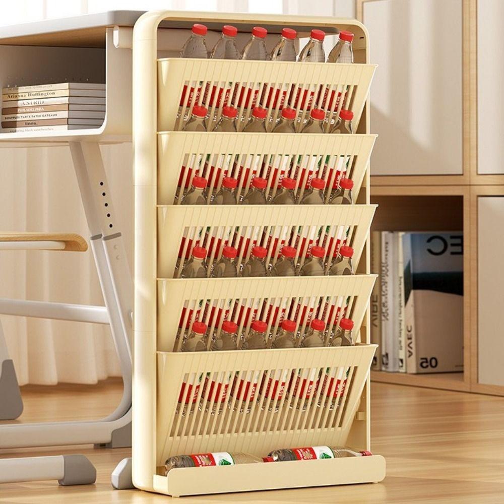 Multi-Layer Large Capacity Bookshelf Removable Textbook Storage Rack  Household Dormitory