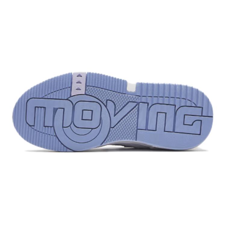 Anta Удобные и стильные низкие детские кроссовки для скейтбординга, детские кроссовки белого и фиолетового цвета 322438010-3