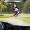 Wizard Hat Cat Hanging Decoration Home Indoor Christmas Tree Car Rearview Mirror 2D