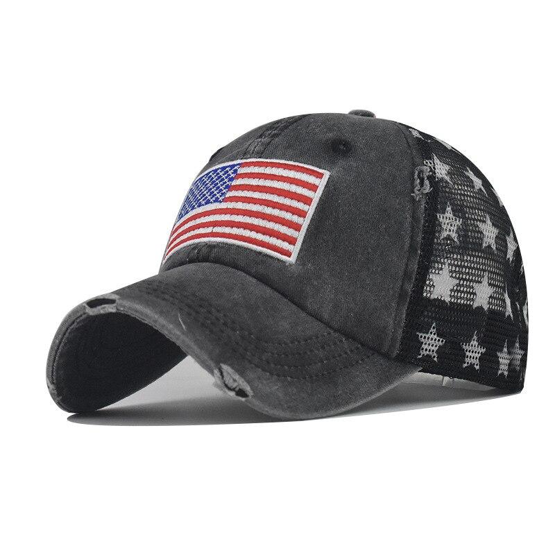 Northwood Men's Mesh Baseball Cap for Women USA Flag Summer Snapback Hat Outdoor Hip Hop Trucker Cap