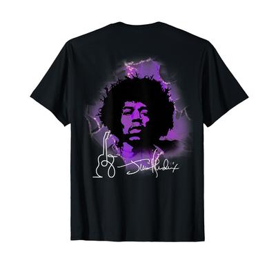 Футболка с принтом на спине Jimi Hendrix_001