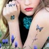12/1 Sheets Gradient Glitter Temporary Butterfly Facial Tattoos Costume Party Face Tattoos For Women/Girls Waterproof But Easy Remove Tattoos