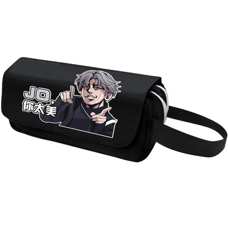 Funny Anime Pencil Case Large Capacity Zipper Stationery Pouch Students