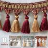 1M Curtain Edging Sewing Trims Tassel Fringe Upholstery DIY Door Cushion Decor