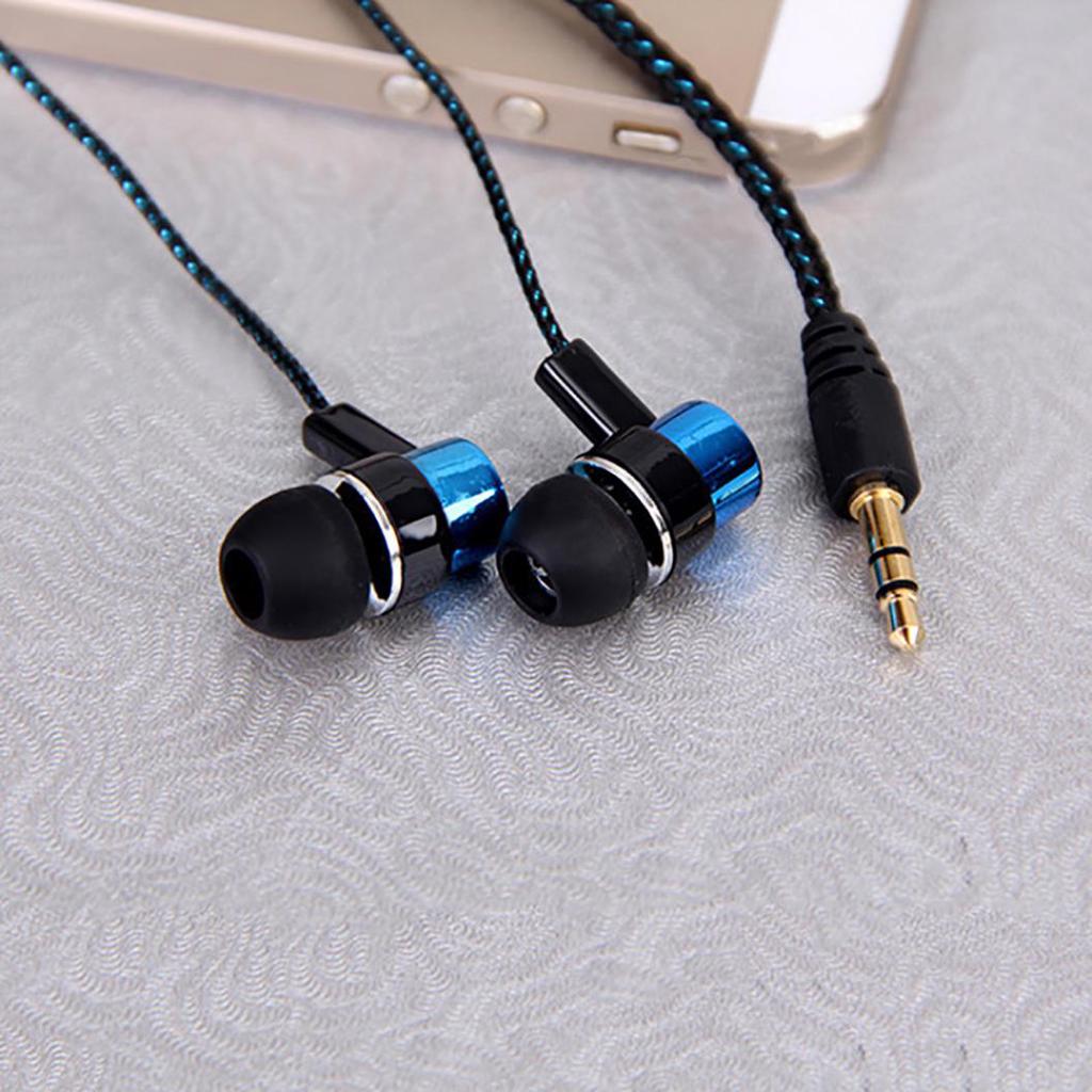 Bass Stereo In-Ear Earphone Wired Headphone Earbud Metal Headset for Phone PC