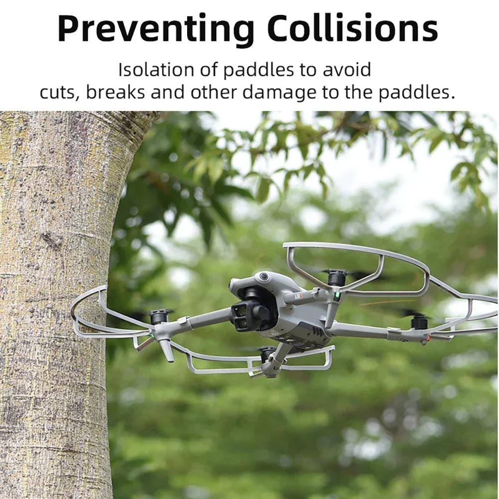 Защита пропеллеров для DJI Air 3S Защитный кожух для пропеллеров Защита лопастей Бампер-клетка для вентилятора на дроне Air 3 Аксессуары с быстрой фиксацией