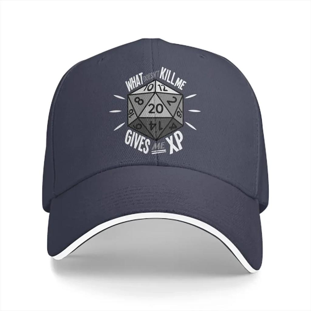 Pure Color Dad Hats Gives Me XP Men's Hat Sun Visor Baseball Caps DnD Game Peaked Cap