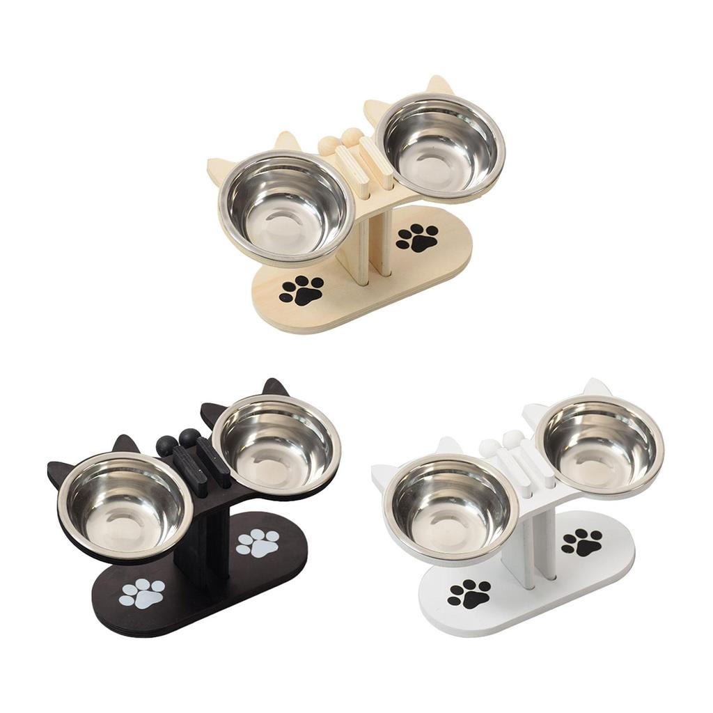 Elevated Pet Bowls with Stand Puppy Dish Lightweight Feeding Station for Small Dogs and Cats