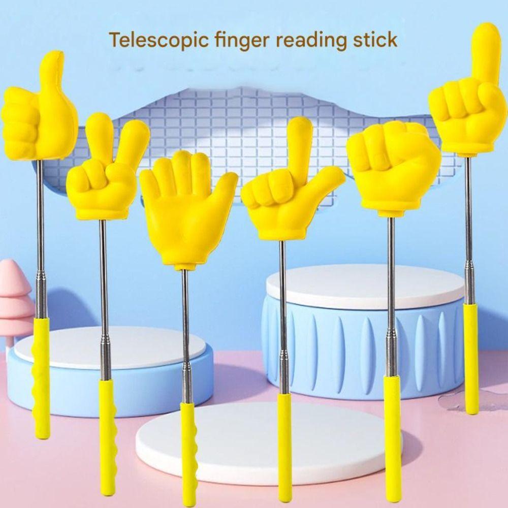 Stainless Steel Classroom Finger Pointer Macarons Whiteboard Guide Indicator  For Classroom