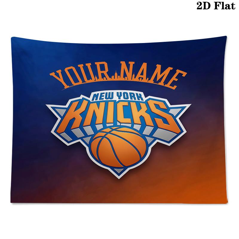 Custom Name New York Knicks Printed Tapestry – Wall Hanging for Bedrooms, Dorms, and Home Decor