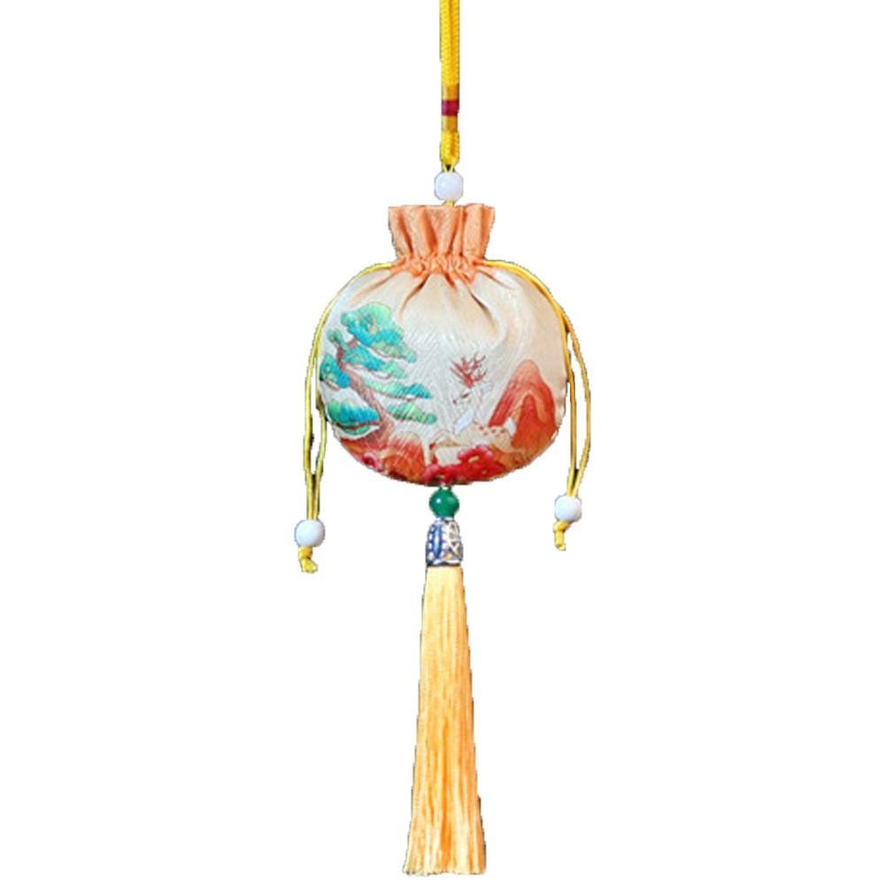 Deer Flower Tassel Drawstring Bag Frog Chinese Style Coin Purse Ins Jewelry Packing Bag  Festival