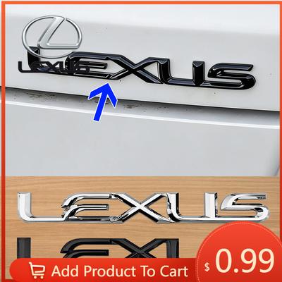 Наклейки на интерьер для ES200 ES260 IS250 GS300 GX400 NX300 RX350 RX450h LX570 LM350 LS600h 3D Наклейка с логотипом A на задний багажник автомобиля