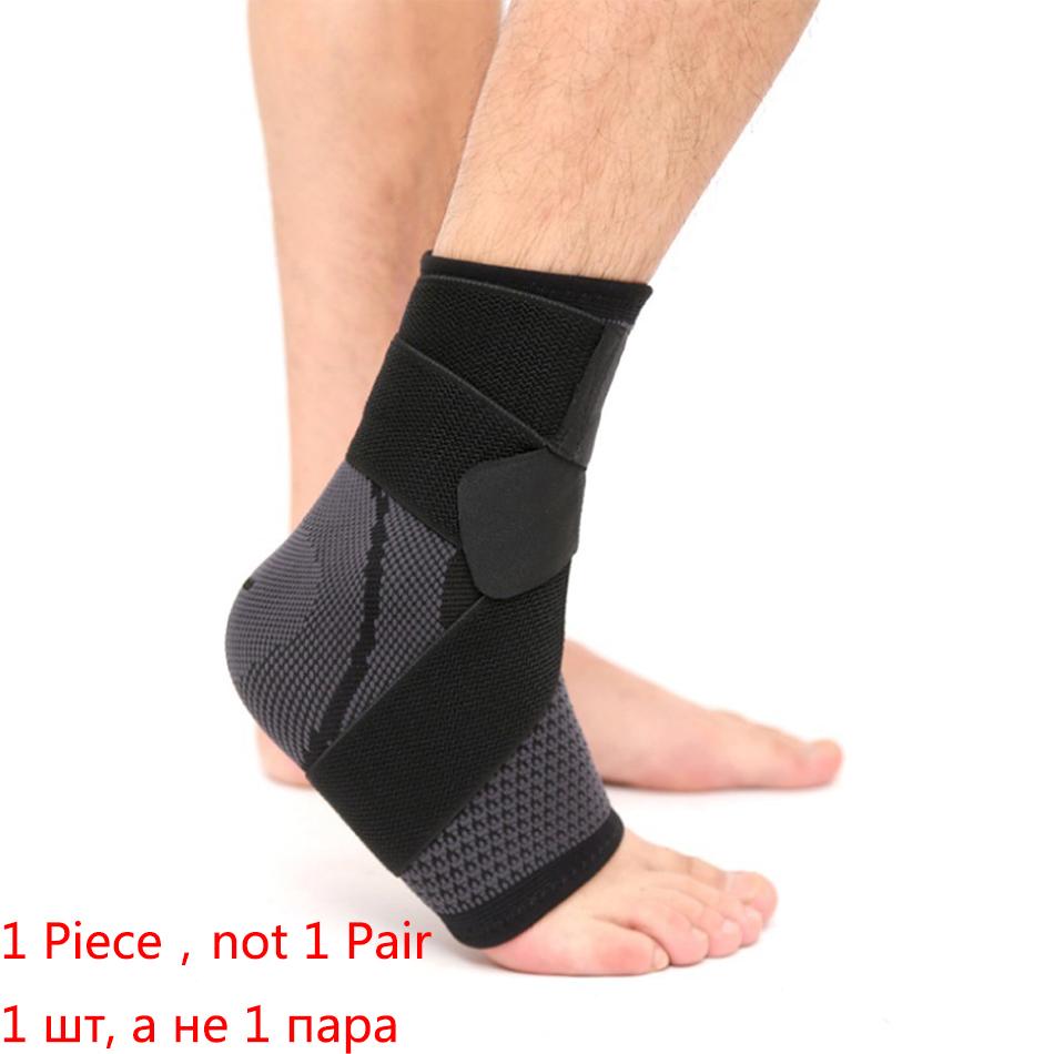 1 PC Athletic Ankle Brace Compression Strap Sleeves Support 3D Weave Elastic Bandage Foot Guard Gear Gym Fitness