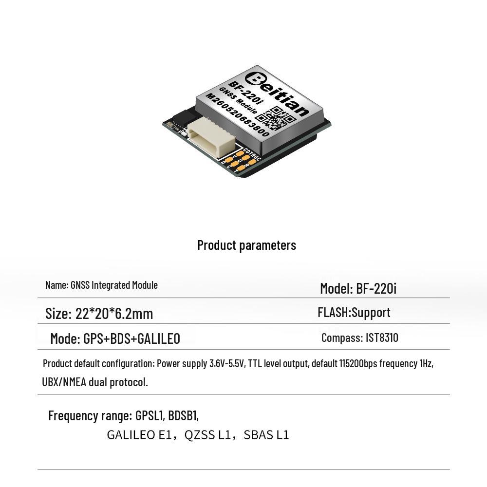 North Sky BF-182 GPS Module Beidou Navigation for Fixed-Wing FPV Drone Flight Controller.