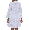 Women Hollow Out Elegant Vintage Lace Shirt Dress,Loose Casual Flare Cocktail Dress For Women