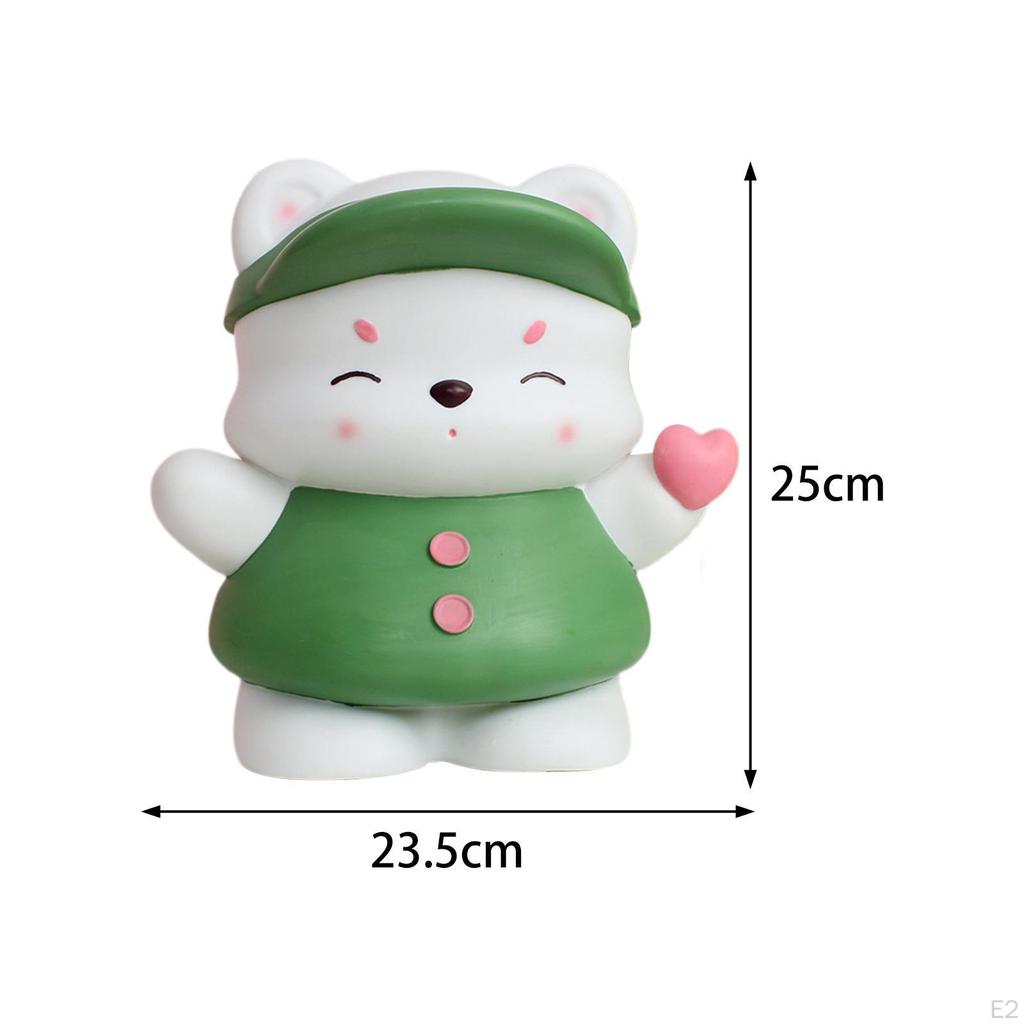 Фигурка медведя, статуя, копилка, праздничный подарок, нежная банка для животных, коллекционные деньги