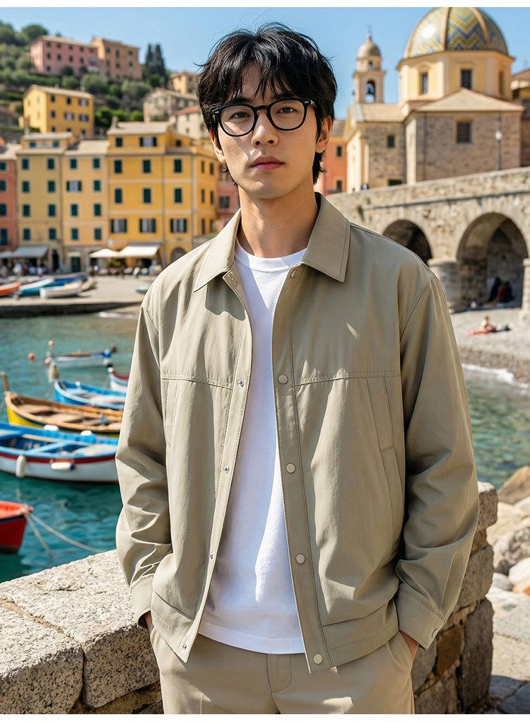 High density texture fabric men's jacket