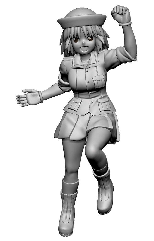 PLATZ Girls Panzer Final Chapter Набор фигурок команды «Акула» старшей школы Оараи и 1/35 Girls'