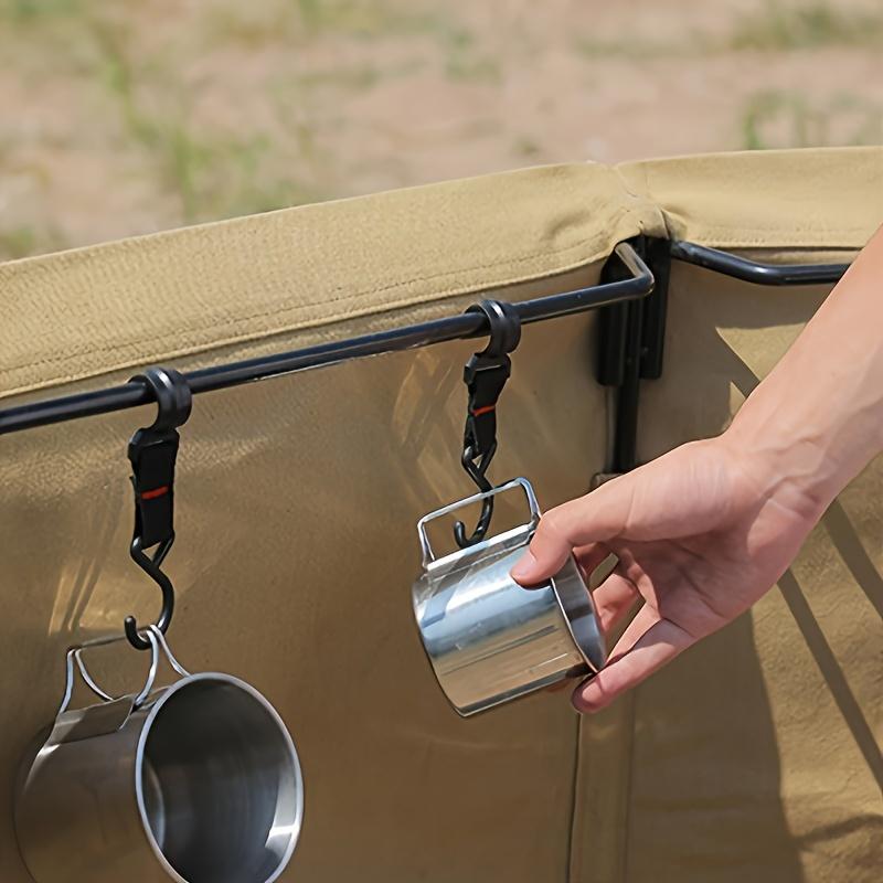 Съемные крючки для хранения для кемпинга на открытом воздухе, сверхпрочный подвесной органайзер, прочные портативные крючки для снаряжения для рюкзака/палатки, универсальные