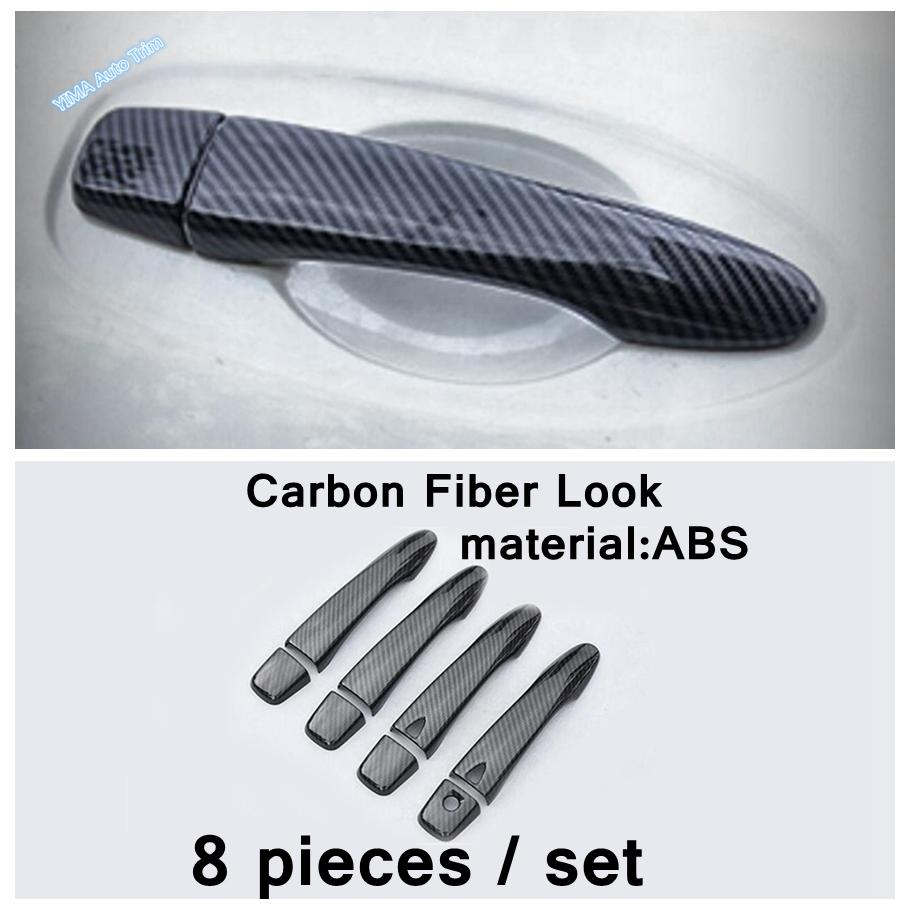 Carbon Fiber Look Accessories For Nissan Qashqai J11 2014 - Upper Roof Reading Lights Lamp Frame AC Outlet Vent Cover Trim