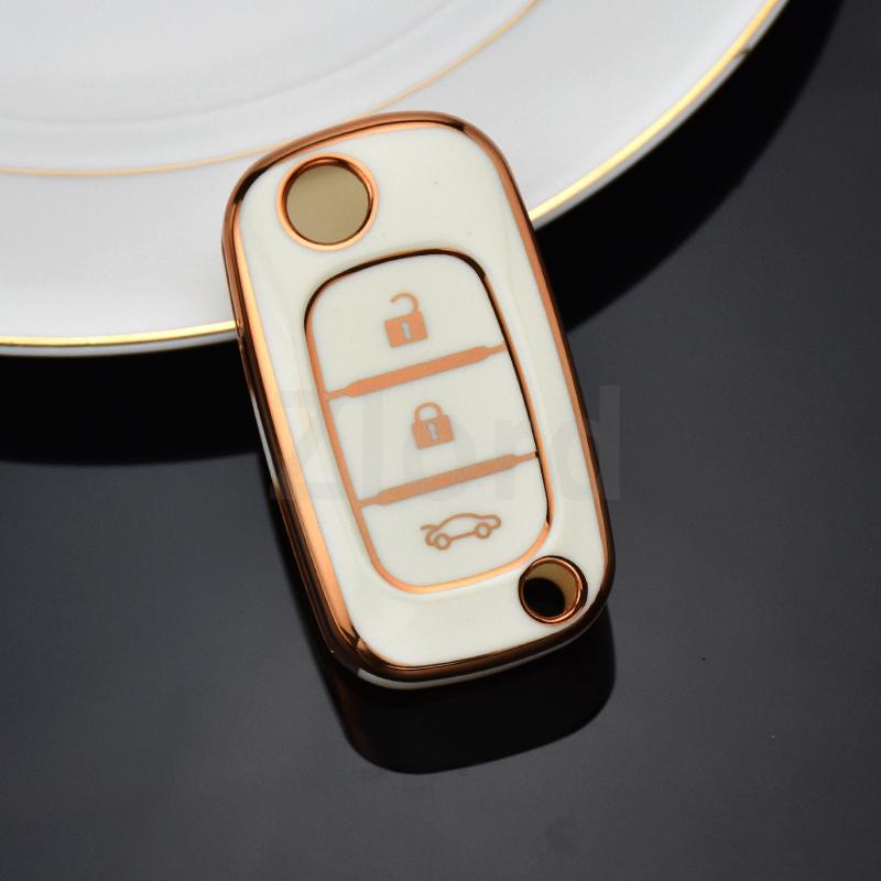 TPU For Benz Smart Fortwo 453 Forfour 2015 2016 2017 Auto Shell Fob For Renault Clio Kangoo Modus Megane Car Key Shell Case Fob JM2