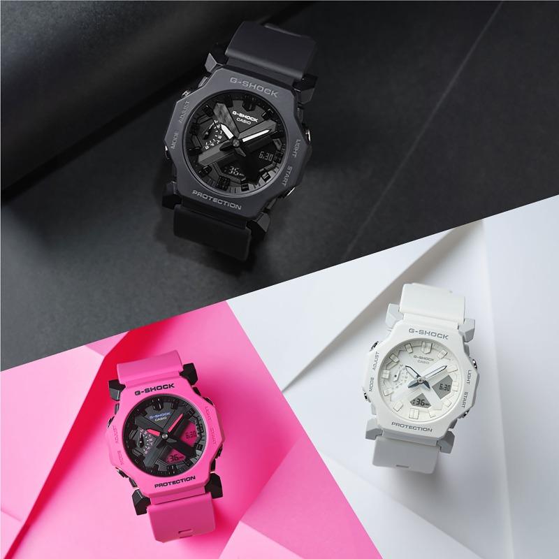 Casio Мужские часы G-SHOCK GA-2300-1A, цифровые, кварцевые, ударопрочные, водонепроницаемые 200 м, из смолы