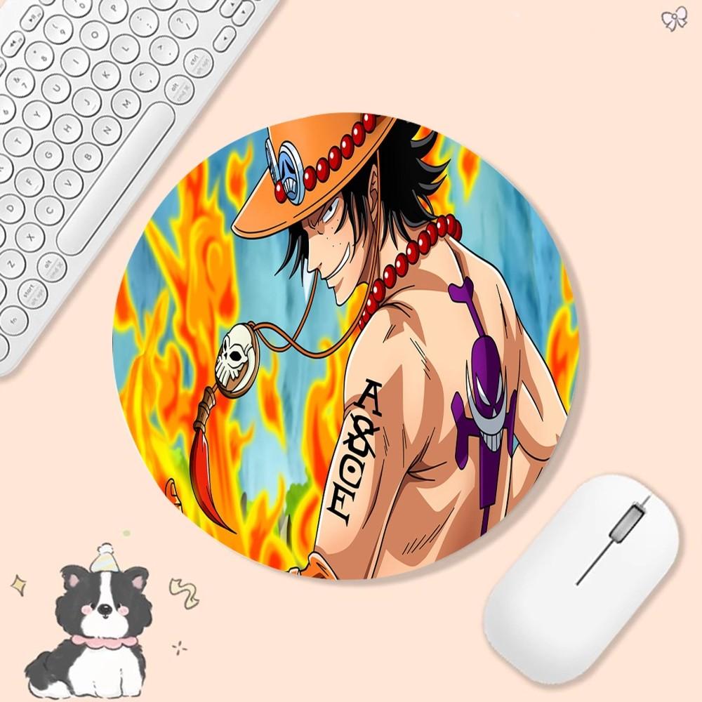 Коврик для мыши Аниме One Piece Противоскользящий Круглый Версия Speed Игровой Компьютерный Клавиатура Офисный Стол Коврик для стола Коврик для ПК для ПК Компьютерный Стол