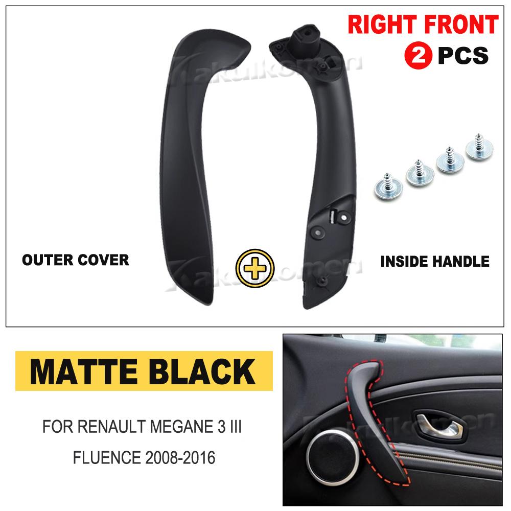 Для Renault Megane 3 III Fluence 2008-2016 Внутренняя Передняя Левая Правая Ручка Двери ide Внешняя Крышка 809600015R 197012651