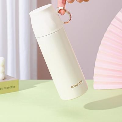 Высококачественная бутылка для воды из нержавеющей стали IOLOYU, бутылка из нержавеющей стали 500 мл, бутылка для воды с чашкой для начальной школы, легко наливать холодную кружку для кофе