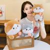 Adorable Plush Cat Doll Cute Fish Hugging Cat Stuffed Toy Pillow Gift For Kids