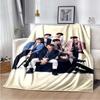 Новейшее K-pop одеяло из флиса с принтом Bangtan Boys, мягкое и теплое одеяло для взрослых и детей, для спальни, дивана, подарок