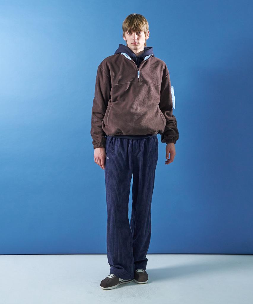 MOONSUN M.C Unisex, Corduroy Sweat Pants / Navy