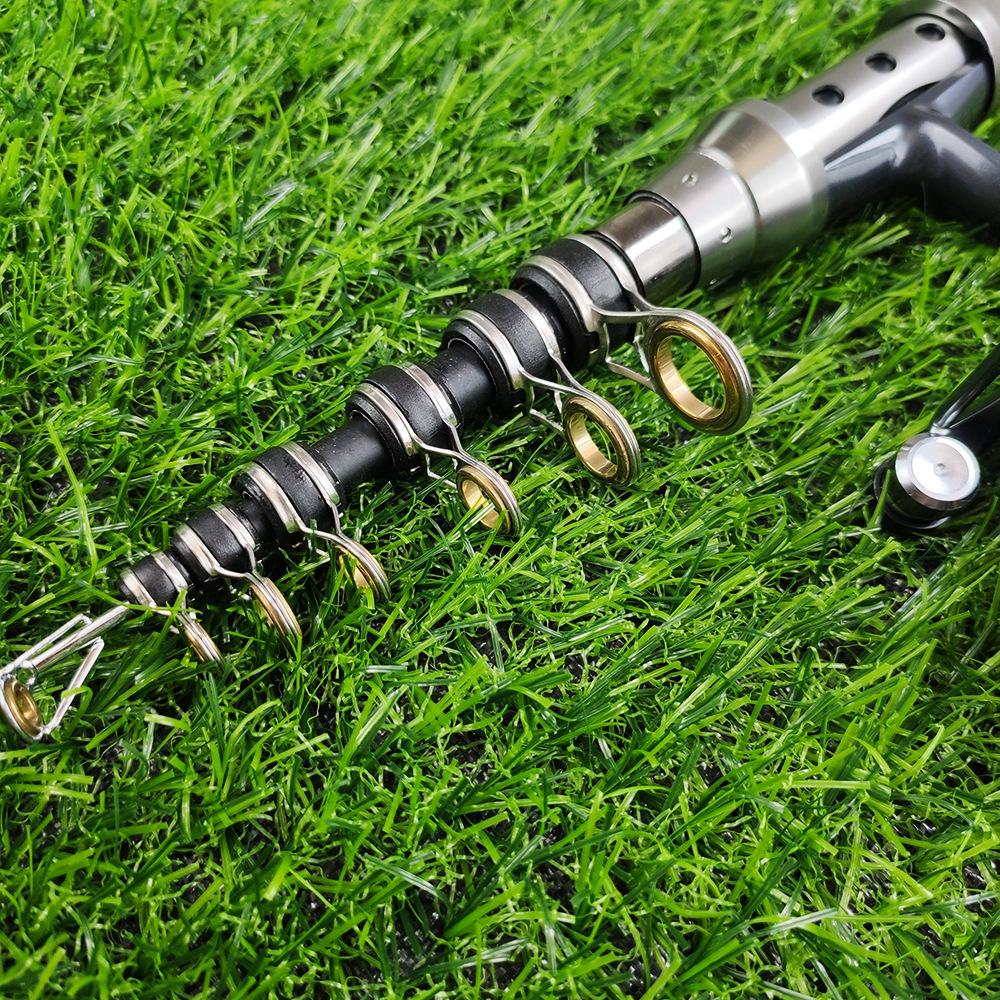 Новый портативный набор рыболовных снастей 5.2:Катушка с 1 передаточным числом и удочка длиной 1,8-3 м, подходит для летней телескопической удочки, спиннинговая катушка, приманка, рыболовный крючок