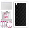 apgo Protective Skin Sticker for the Back Compatible with Apple iPhone 7, Wrap Film, Foil, Vinyl - Pattern Carbon Black