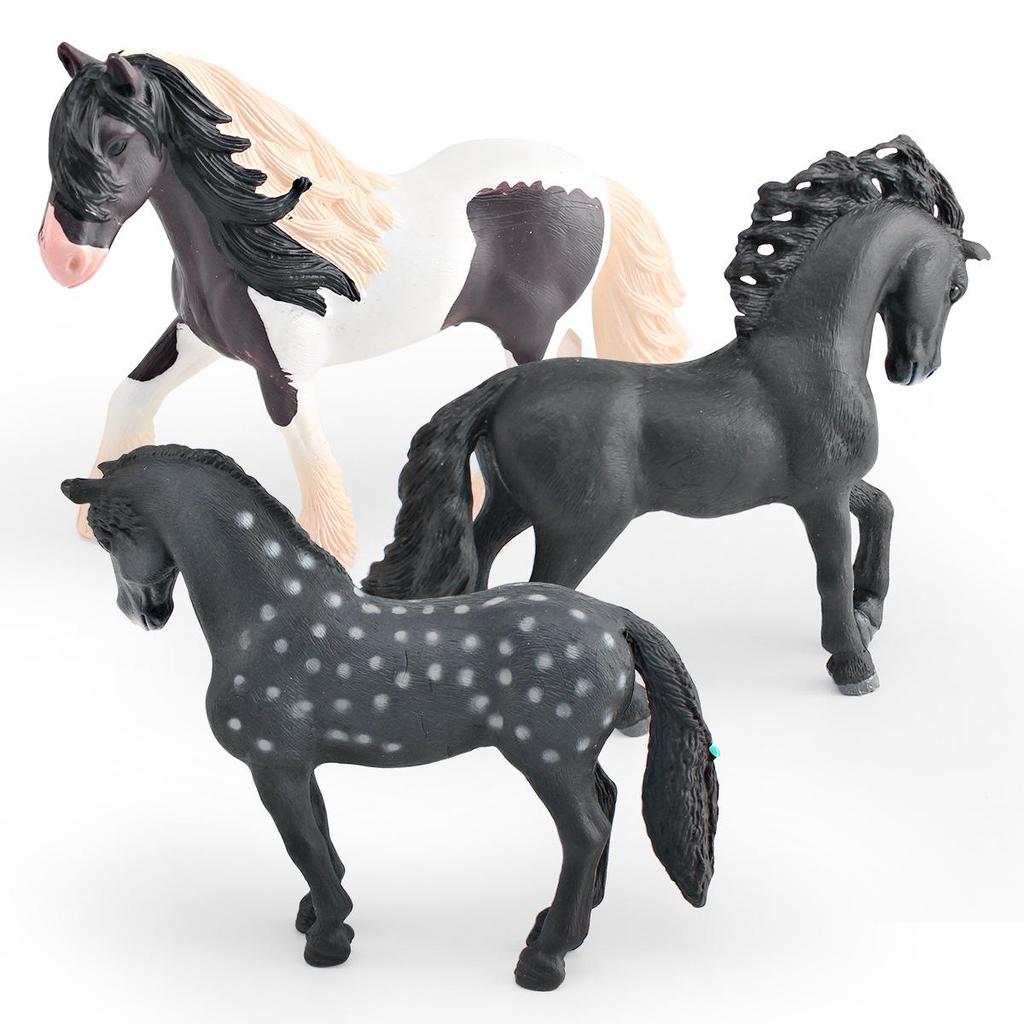 Prancing Andalusian Stallion Figurine: Children's Educational Horse Model