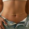 Blingbling Waist Belt Stylish Modern Beads Waist Chain Belt Layered Elaborate Chain Belly Chain for Belly Dance