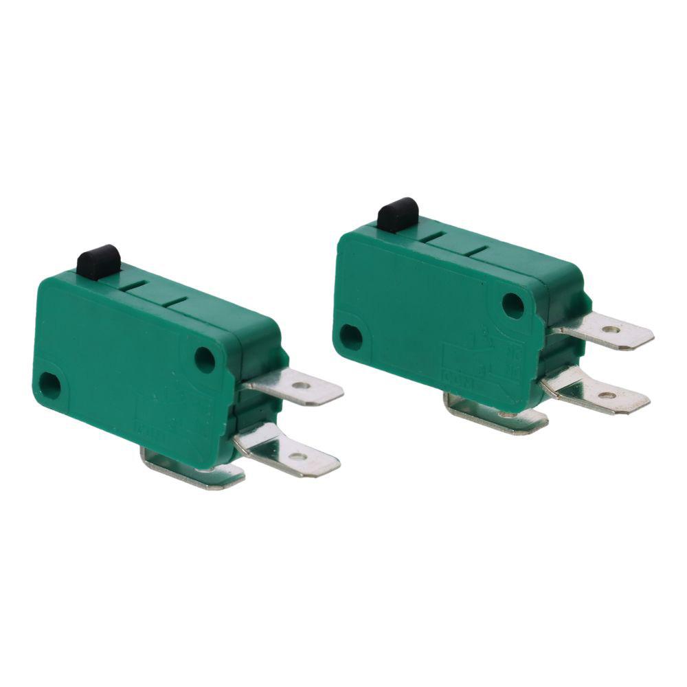 2 шт. Зеленый микропереключатель KW3-OZ Концевой выключатель Кнопочное действие Микро концевые выключатели Клеммы для печатной платы