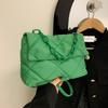 Large Capacity Crossbody Square Bags Casual Chain Women Underarm Bags Fashion Quilted All-match Winter Simple for Girls Shopping CLE