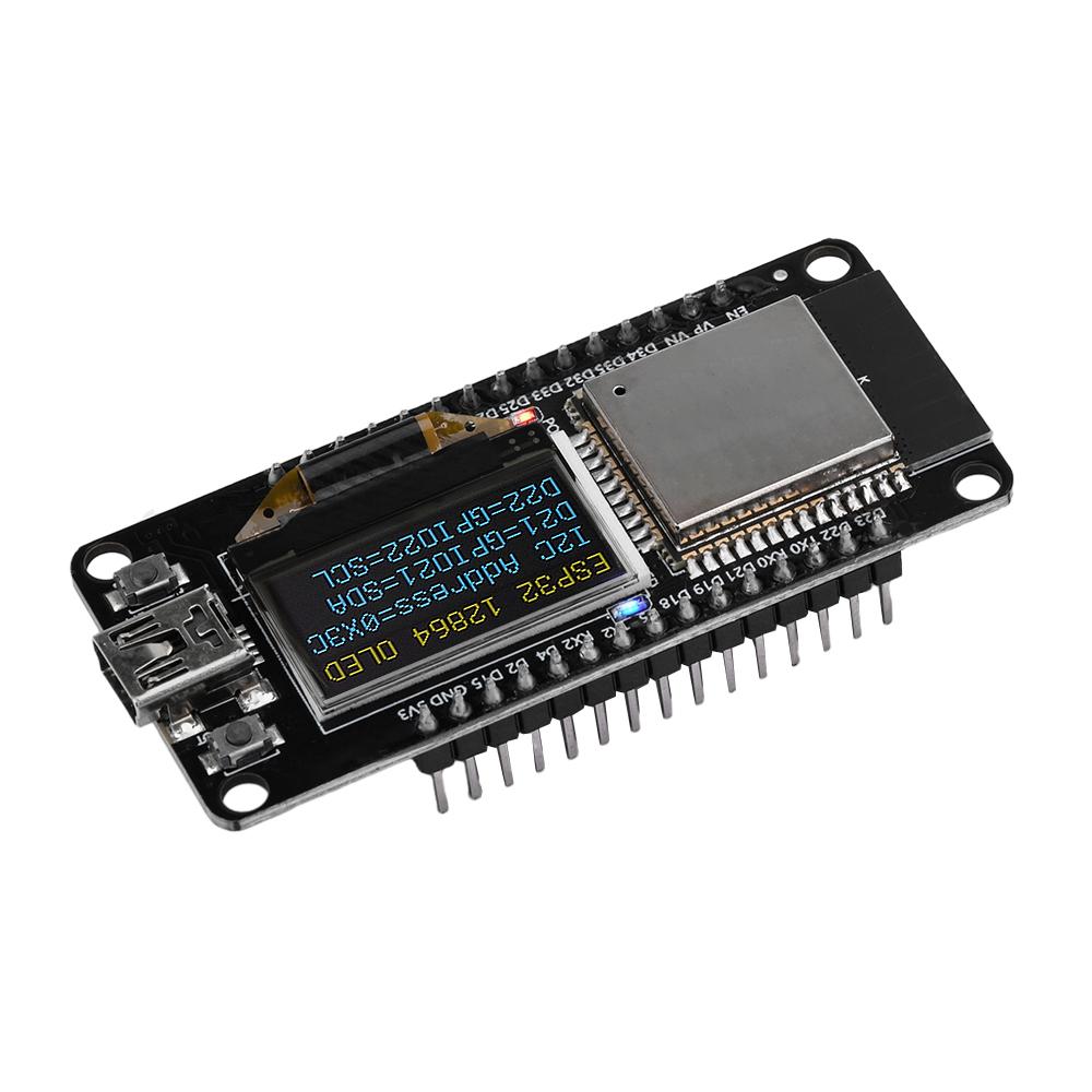 ESP32 ESP-32D WIFI Development Board Module CH340C With 0.96 OLED Screen ESP32 ESP-32D WIFI Board  Blue Display 30Pin