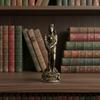 Resin Goddess of Justice Desk Ornaments Vintage Goddess of Wealth Statue  Office